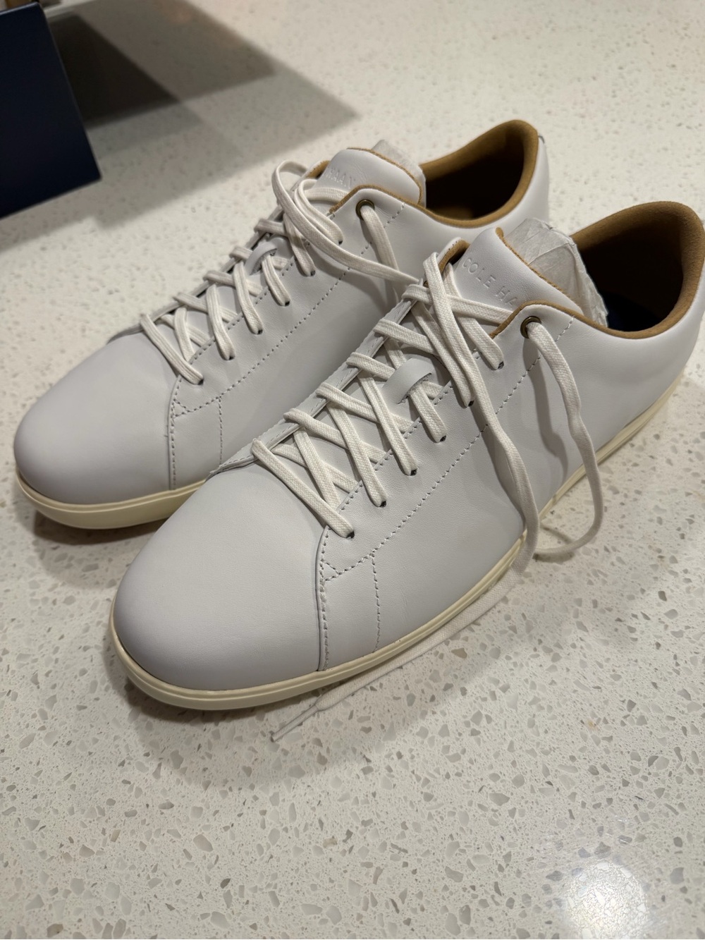 Cole Haan Grand Crosscourt || Leather Sneakers - White - Size 10,5 W